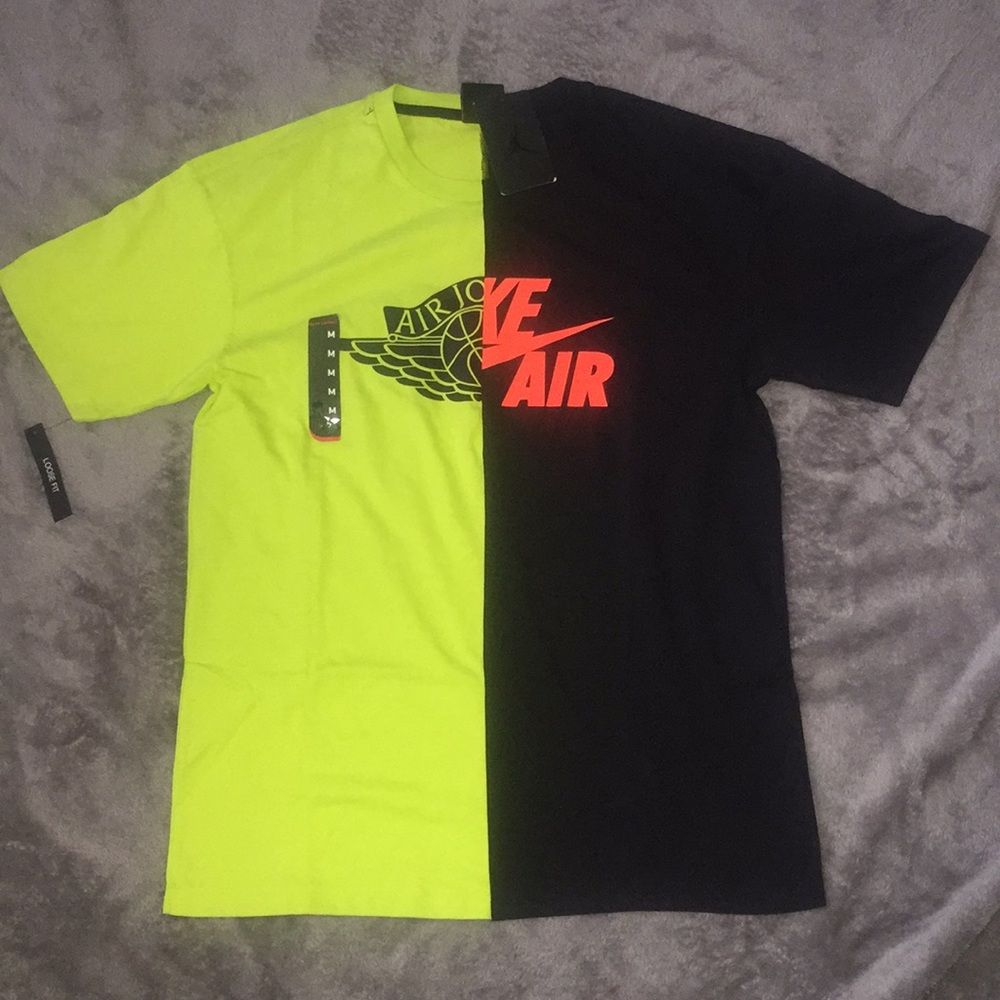 Lime green and black